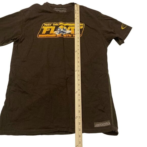 Artcotic May the Float Be You Shirt Brown Sz XL Rafting‎ Kayak Canoe Colorado - Picture 7 of 10